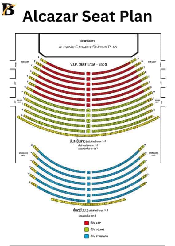 alcazar show pattaya Seat Plan